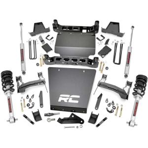 imageRough Country 7 Lift Kit with N3 Loaded StrutsN3 Rear Shocks for Chevy Silverado amp GMC Sierra 1500 20142016