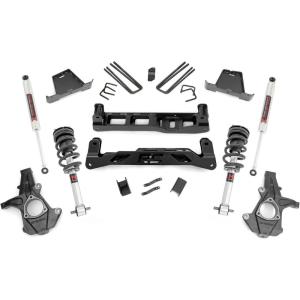 imageRough Country 75 Suspension Lift Kit with N3 StrutsN3 Shocks for Chevy Silverado amp GMC Sierra 1500 20072013 2WDM1 StrutsM1 Rear Shocks