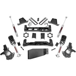 imageRough Country 75 Suspension Lift Kit with N3 StrutsN3 Shocks for for Chevy Silverado amp GMC Sierra 1500 20072013 4WDN3 StrutsN3 Rear Shocks