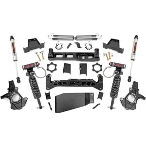 imageRough Country 75 Suspension Lift Kit with N3 StrutsN3 Shocks for for Chevy Silverado amp GMC Sierra 1500 20072013 4WDVertex CoiloversV2 Rear Shocks