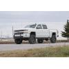 imageRough Country Nerf Step Bars for Chevy Silverado amp GMC Sierra 1500 20142018 Crew Cab  Rugged Full Length Nerf Bar with Side Steps BoltOn Install