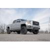 imageRough Country Nerf Step Bars for Chevy Silverado amp GMC Sierra 1500 20142018 Crew Cab  Rugged Full Length Nerf Bar with Side Steps BoltOn Install