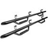 imageRough Country Nerf Step Bars for Chevy Silverado amp GMC Sierra 1500 20142018 Crew Cab  Rugged Full Length Nerf Bar with Side Steps BoltOn Install