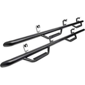 imageRough Country Nerf Step Bars for Toyota Tacoma 20052023 Double Cab  Rugged Full Length Nerf Bar with Side Steps BoltOn Install