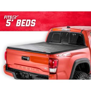 imageRough Country Soft TriFold fits 20052015 Tacoma 5 FT Bed Truck Tonneau Cover 44705501
