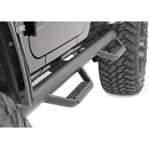 imageRough Country Wheel to Wheel Nerf Steps for 0718 Jeep Wrangler JKU  90764