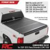 imageRough Country Hard LowProfile TriFold Tonneau Cover for Chevy Silverado amp GMC Sierra 1500 20072013  Flush Aluminum Truck Bed Cover Fits 59 Bed
