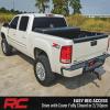 imageRough Country Hard LowProfile TriFold Tonneau Cover for Chevy Silverado amp GMC Sierra 1500 20072013  Flush Aluminum Truck Bed Cover Fits 59 Bed