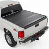 imageRough Country Hard LowProfile TriFold Tonneau Cover for Chevy Silverado amp GMC Sierra 1500 20072013  Flush Aluminum Truck Bed Cover Fits 59 Bed