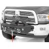 imageRough Country EXO Winch Mount with LED Lights for Ram 2500 20142018  Includes 20 LED Light Bar 2 LED Cube Lights DRings