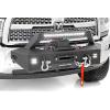 imageRough Country EXO Winch Mount with LED Lights for Ram 2500 20142018  Includes 20 LED Light Bar 2 LED Cube Lights DRings