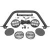 imageRough Country Safari Bull Bar with 12 LED Light Bar for Ford Bronco 20212025  2 Tubular Bar with Single Row 12inch OffRoad LED Light BarDual 65 Round LED  Amber DRL