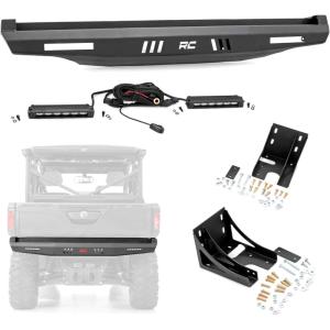 imageRough Country Rear Bumper for CanAm Defender amp Polaris Ranger UTVBumper wLED