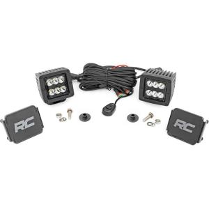 imageRough Country LED Ditch Light Kit for Ford Bronco 202120252 60W Spot