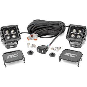 imageRough Country LED Ditch Light Kit for Ford Bronco 202120252 Amber DRL