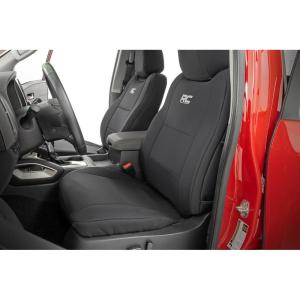 imageRough Country Neoprene Seat Covers for Nissan Frontier Crew Cab 20222024  Waterproof amp UV Resistant Foam Padded Front amp Rear Seat Cover Set