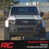 imageRough Country 2 LED Ditch Light Kit for Toyota Land Cruiser 20242025  60W CREE LEDs 4800 Lumens Spot Focus Beam OffRoad amp Trail Lighting2 Amber DRL
