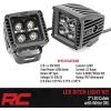 imageRough Country 2 LED Ditch Light Kit for Toyota Land Cruiser 20242025  60W CREE LEDs 4800 Lumens Spot Focus Beam OffRoad amp Trail Lighting2 White DRL