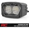 imageRough Country 5 LED Light Pods with Amber amp White DRL  8000 Lumens 40W CREE LEDs OffRoad Lights wFlood Beam IP67 Waterproof Set of 2