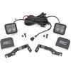 imageRough Country Ditch Light Kit for Toyota Tacoma 20242025  Hood Mount 80W Dual 2 Spectrum Series 9600 Lumens Wide Flood Beam