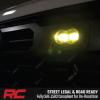 imageRough Country Flush Mount SAE LED Fog Lights 3 x 175  Street Legal Fog Light Kit IP67 Waterproof YellowWhite