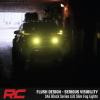 imageRough Country Flush Mount SAE LED Fog Lights 3 x 175  Street Legal Fog Light Kit IP67 Waterproof YellowWhite