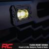 imageRough Country Flush Mount SAE LED Fog Lights 3 x 175  Street Legal Fog Light Kit IP67 Waterproof YellowYellow