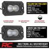 imageRough Country Flush Mount SAE LED Fog Lights 3 x 175  Street Legal Fog Light Kit IP67 Waterproof YellowYellow