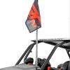 imageRough Country LED Whip Light Mounting Brackets for Polaris RZR XP 100093051  Black