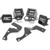 imageRough Country Dual 2 LED Ditch Light Kit for Toyota 4Runner 20102024  2 2in Black Series LED Cubes Flood Beam