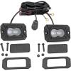 imageRough Country Flush Mount SAE LED Fog Lights 3 x 175  Street Legal Fog Light Kit IP67 Waterproof YellowWhite