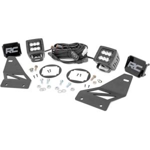 imageRough Country 2 Black Series LED Fog Light Kit for 0520 Frontier  71023