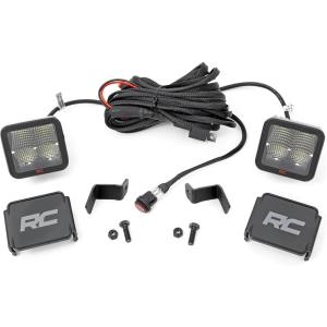 imageRough Country LED Ditch Light Kit for Ford F150 20152025F150 Lightning 20222025  80W Dual 2 Spectrum Series Lights 9600 Lumens Combo Spot amp Flood Beam