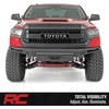 image:imageRough Country Quad 3 Wide Angle LED Light Kit for Toyota Tundra 20142021  Lower Windshield Mount 27000 Lumens Wide Side Beam OffRoad Lighting2 Spot Beam