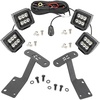 image:imageRough Country Quad 3 Wide Angle LED Light Kit for Toyota Tundra 20142021  Lower Windshield Mount 27000 Lumens Wide Side Beam OffRoad Lighting2 Spot Beam