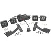 image:imageRough Country Quad 3 Wide Angle LED Light Kit for Toyota Tundra 20142021  Lower Windshield Mount 27000 Lumens Wide Side Beam OffRoad Lighting2 White DRL