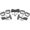 image:imageRough Country Quad 3 Wide Angle LED Light Kit for Toyota Tundra 20142021  Lower Windshield Mount 27000 Lumens Wide Side Beam OffRoad Lighting3 Wide Angle