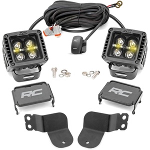 image:imageRough Country 2 Dual LED Cube Kit wAmber DRL for Polaris General  93024