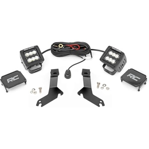 image:imageRough Country 2 LED Ditch Light Kit for 19992006 Chevy 1500  Flood  82283