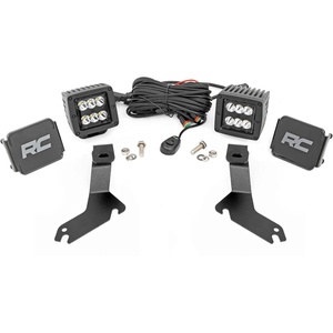 image:imageRough Country 2 LED Ditch Light Kit for 19992006 Chevy 1500  Spot  82282Aluminum
