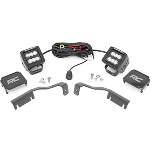 image:imageRough Country 2 LED Ditch Light Kit for 2224 Nissan Frontier  Flood  71065Aluminum