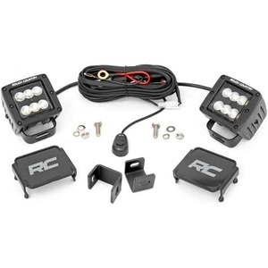 image:imageRough Country 2 LED Ditch Light Kit for 2224 Toyota Tundra  Flood  71072