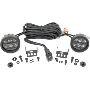 image:imageRough Country 35 Round LED Ditch Light Kit for 20212024 Ford Bronco  71078