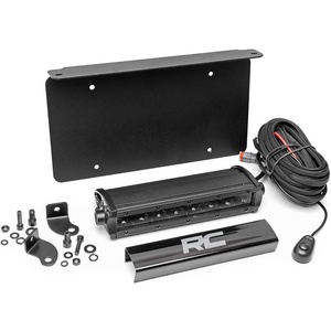 image:imageRough Country 8 License Plate Mounting Kit with Off Road LED Light Bar  Universal Fit 40W