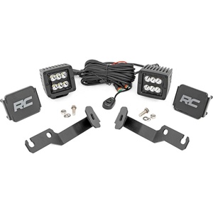 image:imageRough Country Low Profile LED Ditch Light Kit for 0515 Tacoma  Spot  71087