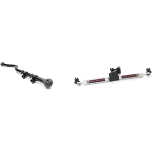 image:imageRough Country Front Forged Adjustable Track Bar for 20072018 Wrangler JK  1179 amp N3 Dual Steering Stabilizer for 0718 Jeep Wrangler JK  8734930