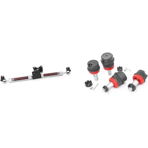 image:imageRough Country N3 Dual Steering Stabilizer for 0718 Jeep Wrangler JK  8734930 amp Heavy Duty Replacement Ball Joints for 0718 Jeep Wrangler  10626