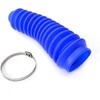 image:imageRough Country Shock Boot  Blue Protective Cover with Stainless Steel Clamp Guards Against Mud Dust amp Debris Universal Fit for Most Shocks