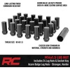 image:imageRough Country 24Piece Lug Nut Set  M14x15 Thread Bulge Acorn Style Black Lug Nuts with Socket Key CorrosionResistant for Aftermarket Wheels