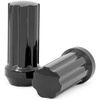 image:imageRough Country 24Piece Lug Nut Set  M14x20 Thread Bulge Acorn Style Black Lug Nuts with Socket Key CorrosionResistant for Aftermarket Wheels